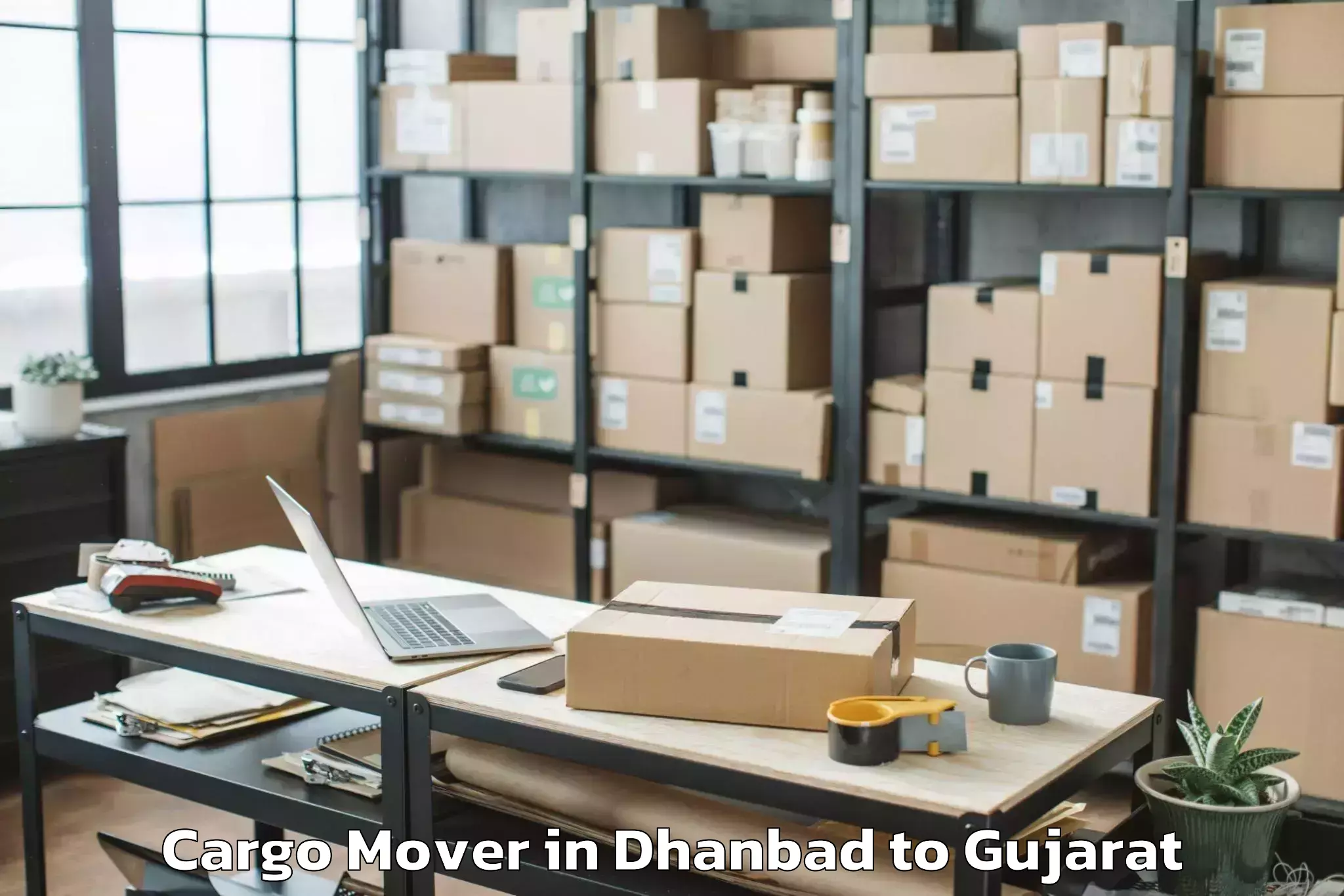 Top Dhanbad to Jambusar Cargo Mover Available